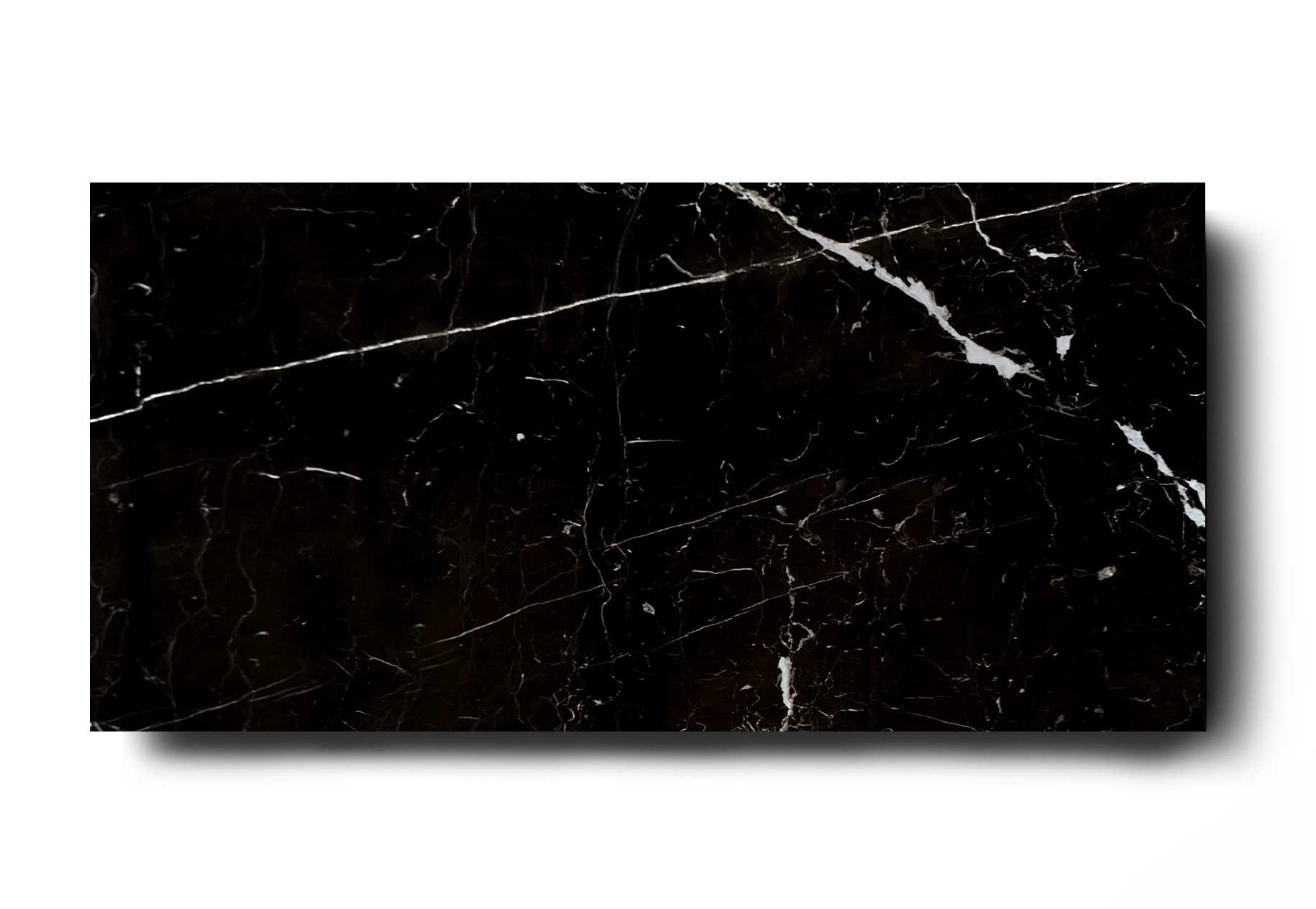 Lang Onaangeroerd Matrix Gepolijst vloertegel 50x100 cm Marmerlook zwart CC4 | RB Tegels Tiel