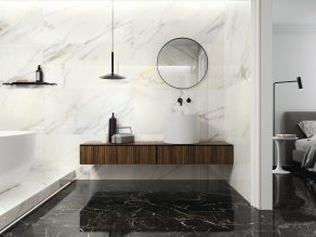 Gepolijste Vloertegel APE Night Luxe Marmerlook Zwart A83_badkamer inspiratie