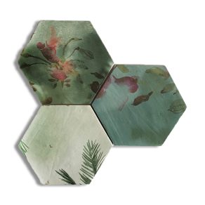 Hexagon tegel 13,9x16 cm Ecoline Groen A189