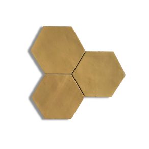 Hexagon tegel 13,9x16 cm Geel A180