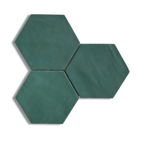 Hexagon tegel 13,9x16 cm Groen A181