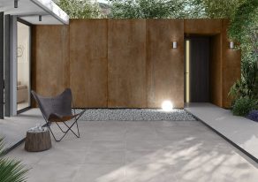 Vloertegel 60x120 cm metallook Polin Corten Lappato_sfeerfoto