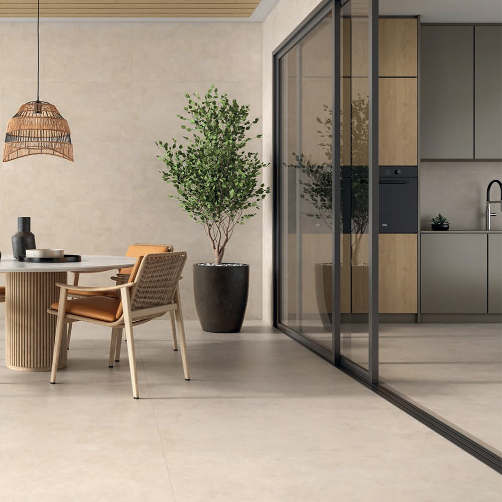 Vloertegel Betonlook Talom Licht Beige G51 - inspiratie foto