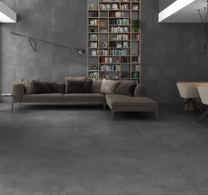 Vloertegel betonlook Iwaki antraciet N36 - inspiratie