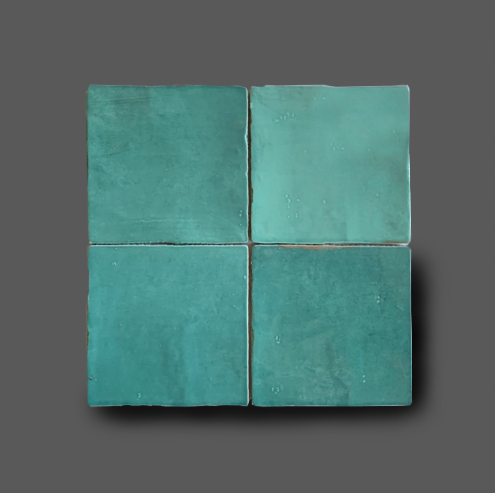 Wandtegel 13x13 cm turquoise A131 RB Tegels Tiel