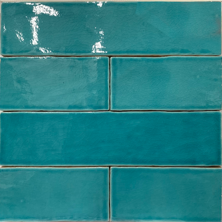 Rechtsaf Interactie karbonade Wandtegel 7.5x30 cm zee blauw A158 | Badkamertegels | RB Tegels Tiel